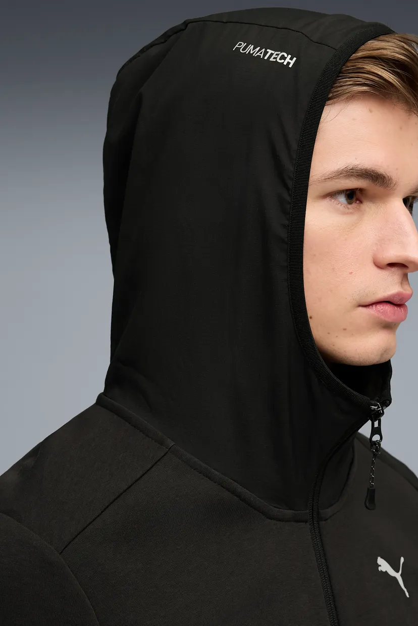 Мужское черное худи PUMATECH Full Zip Hoodie Men 4