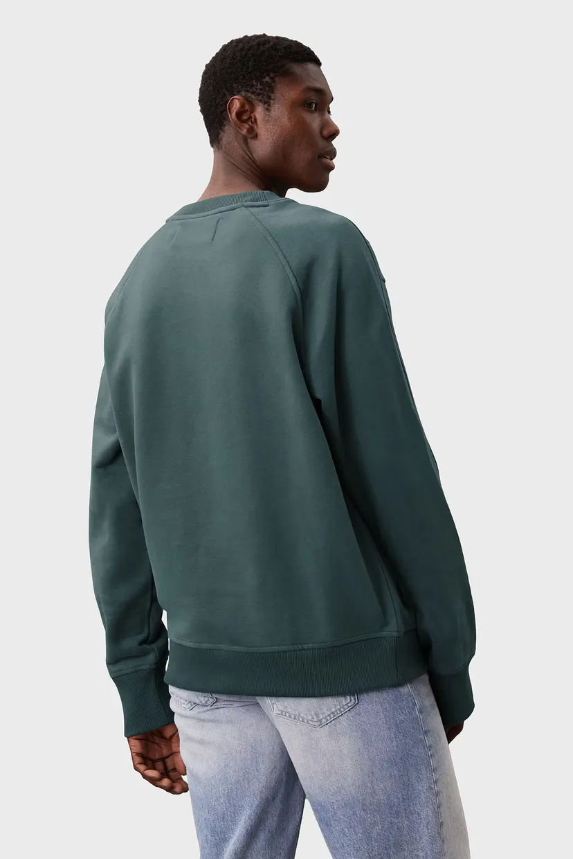 Мужской серый свитшот CK APPLIQUE CREW NECK 3