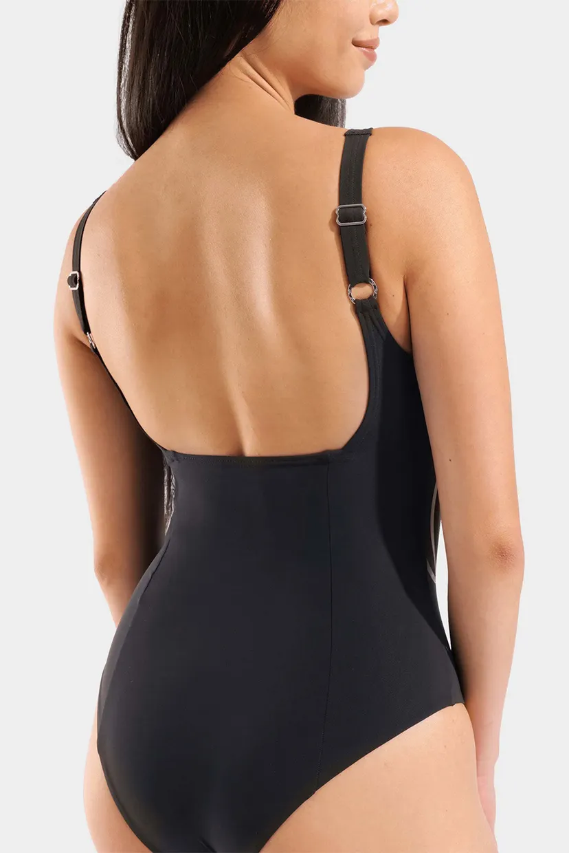 Женский черный купальник SWIMSUIT LILI SQUARED BACK 5