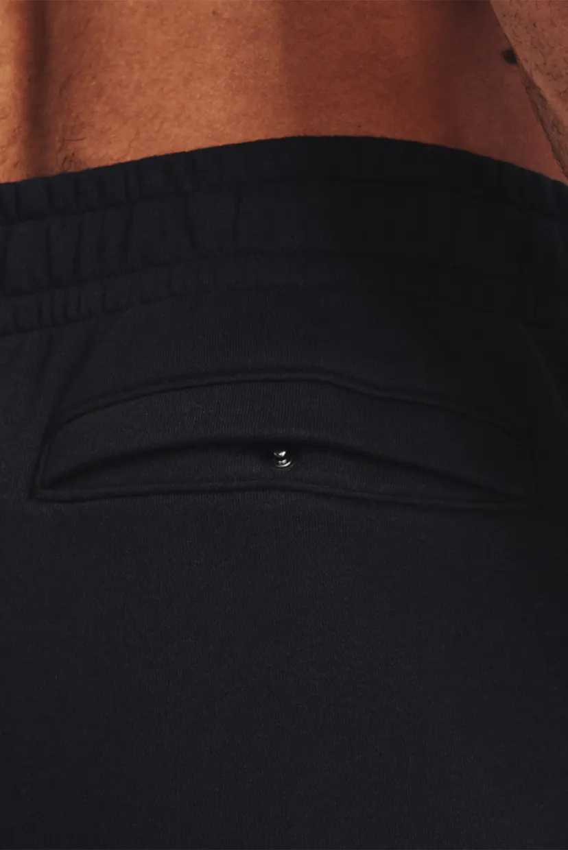 Чоловічі чорні спортивні штани UA Essential Fleece Jogger 4