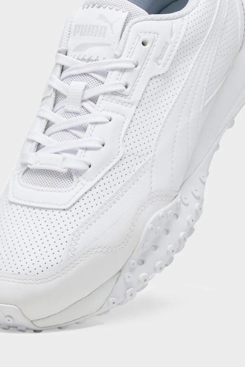 Белые кроссовки Blktop Rider Leather Sneakers 5