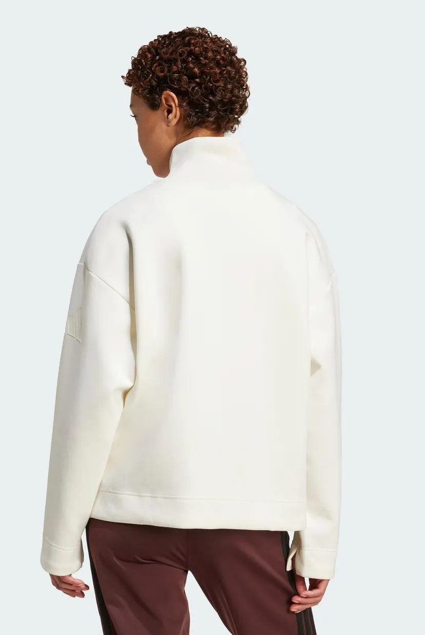 Жіноча біла спортивна кофта ALL SZN Soft Lux Quarter-Zip 3