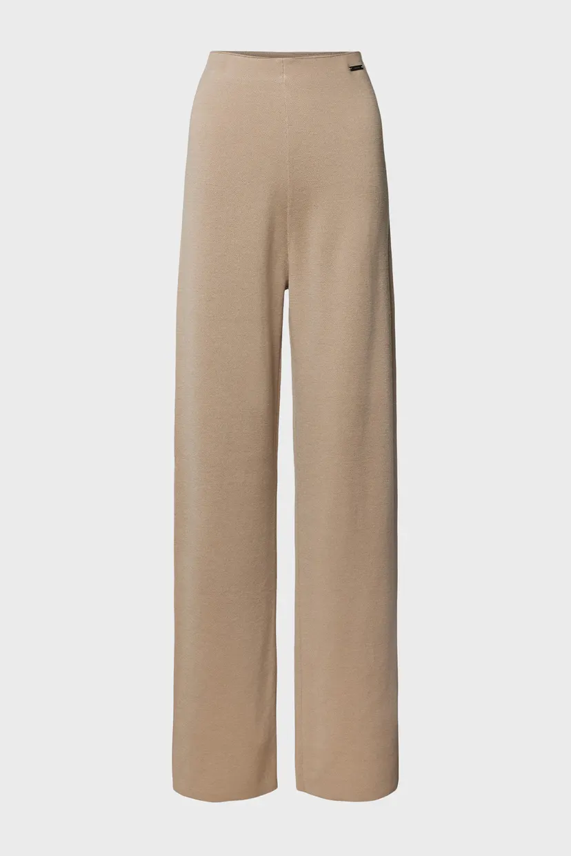 Женские бежевые шерстяные брюки DF WOOL BLEND STRAIGHT PANT 5