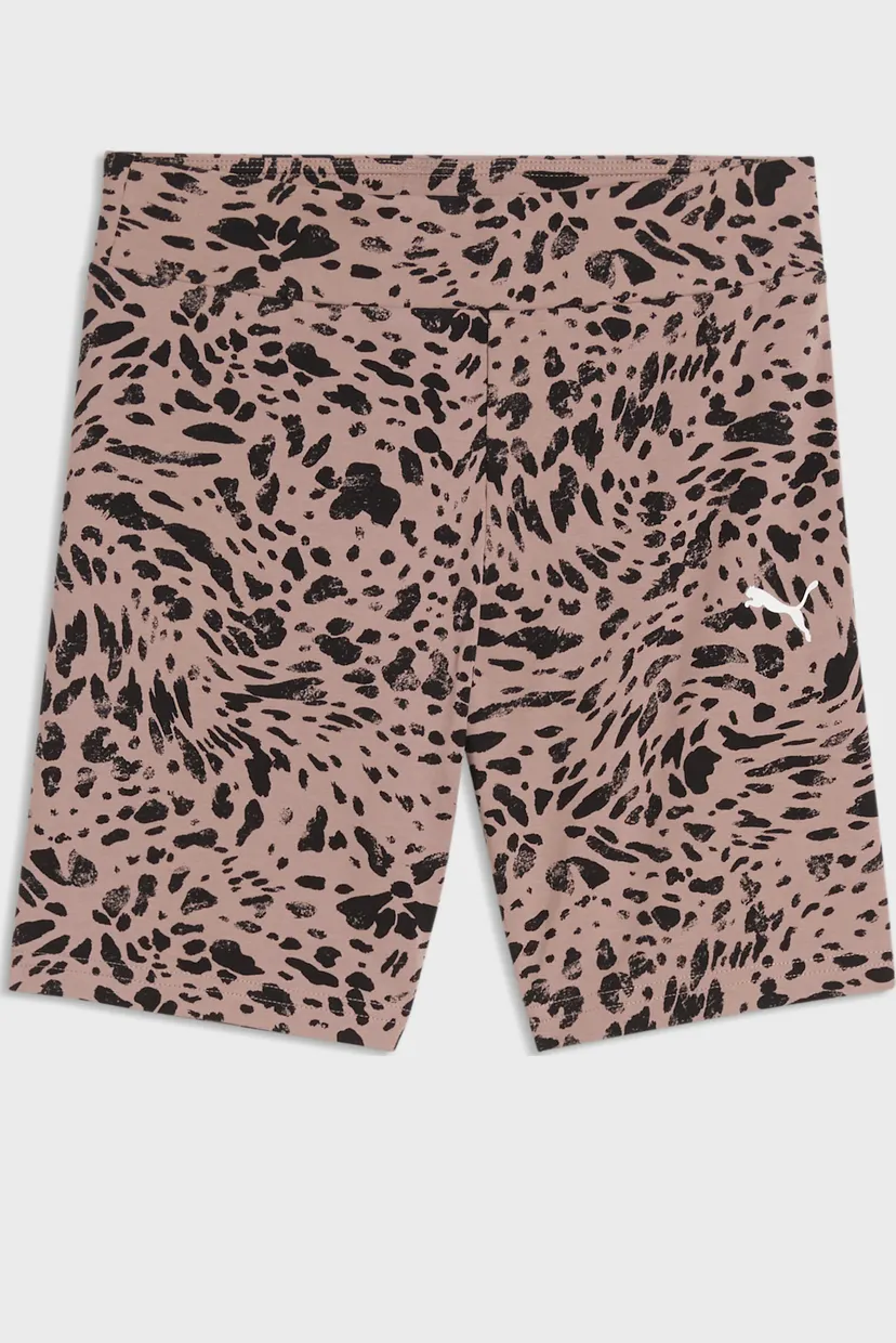 Детские бежевые велосипедки с узором Graphic Animal Printed Short Leggings Youth 4