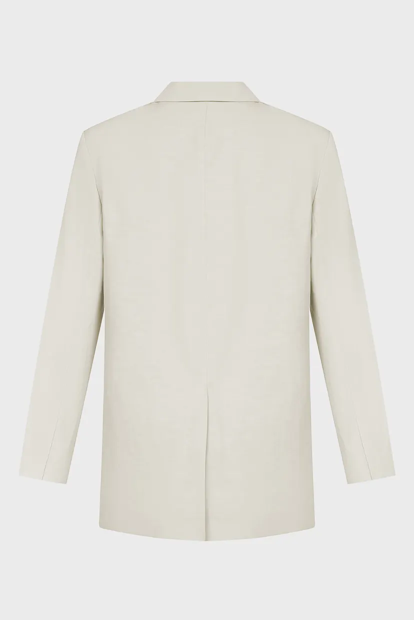 Женский серый жакет LINEN TAILORED RELAXED BLAZER 6