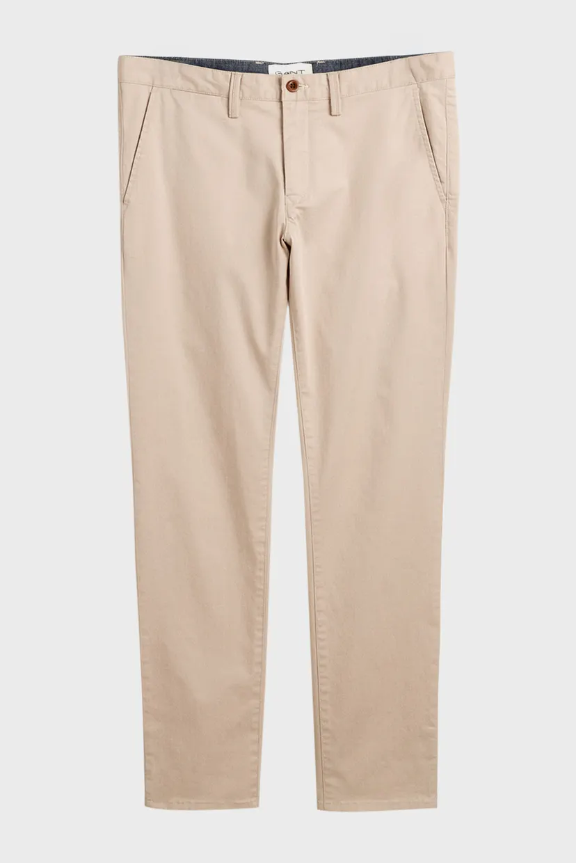 Мужские бежевые чиносы SLIM TWILL CHINOS 5