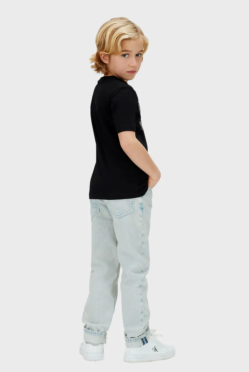 Дитяча чорна футболка PERFORATION SS 3
