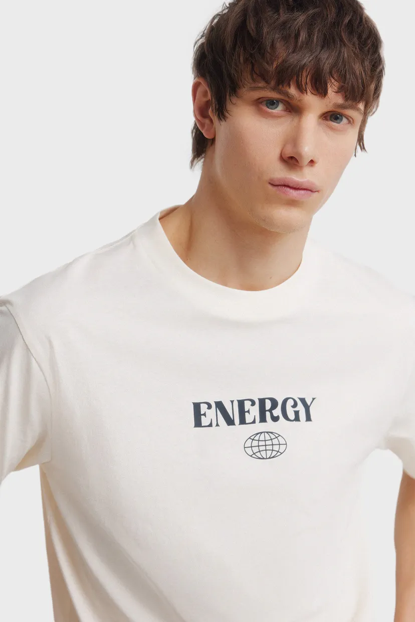 Мужская белая футболка energy 5