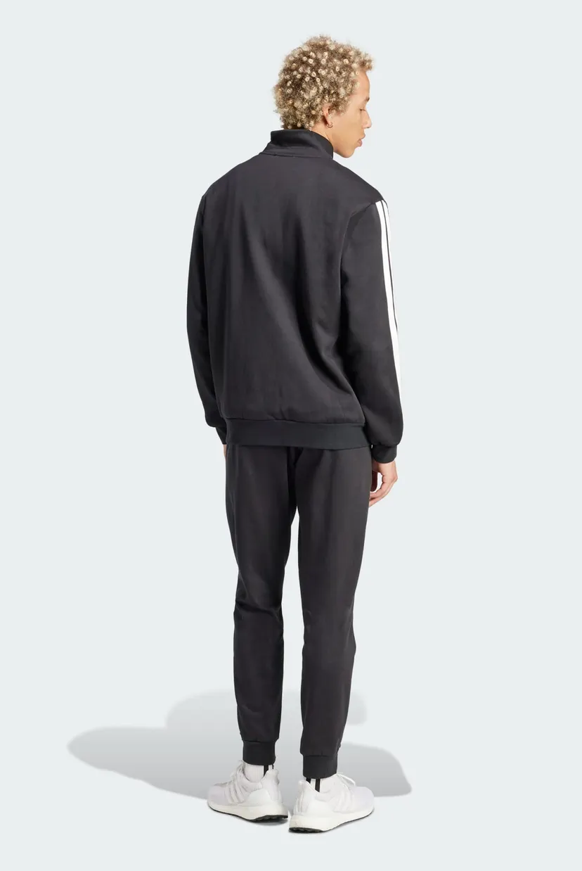 Мужской черный спортивный костюм (кофта, брюки) Sportswear Basic 3-Stripes Fleece 3