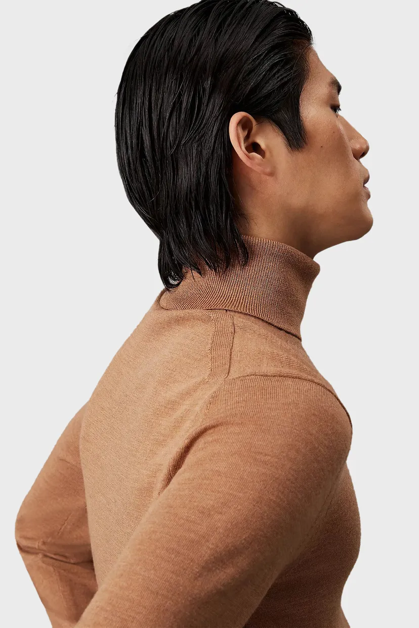 Чоловічий коричневий вовняний гольф SUPERIOR WOOL TURTLE NECK 4