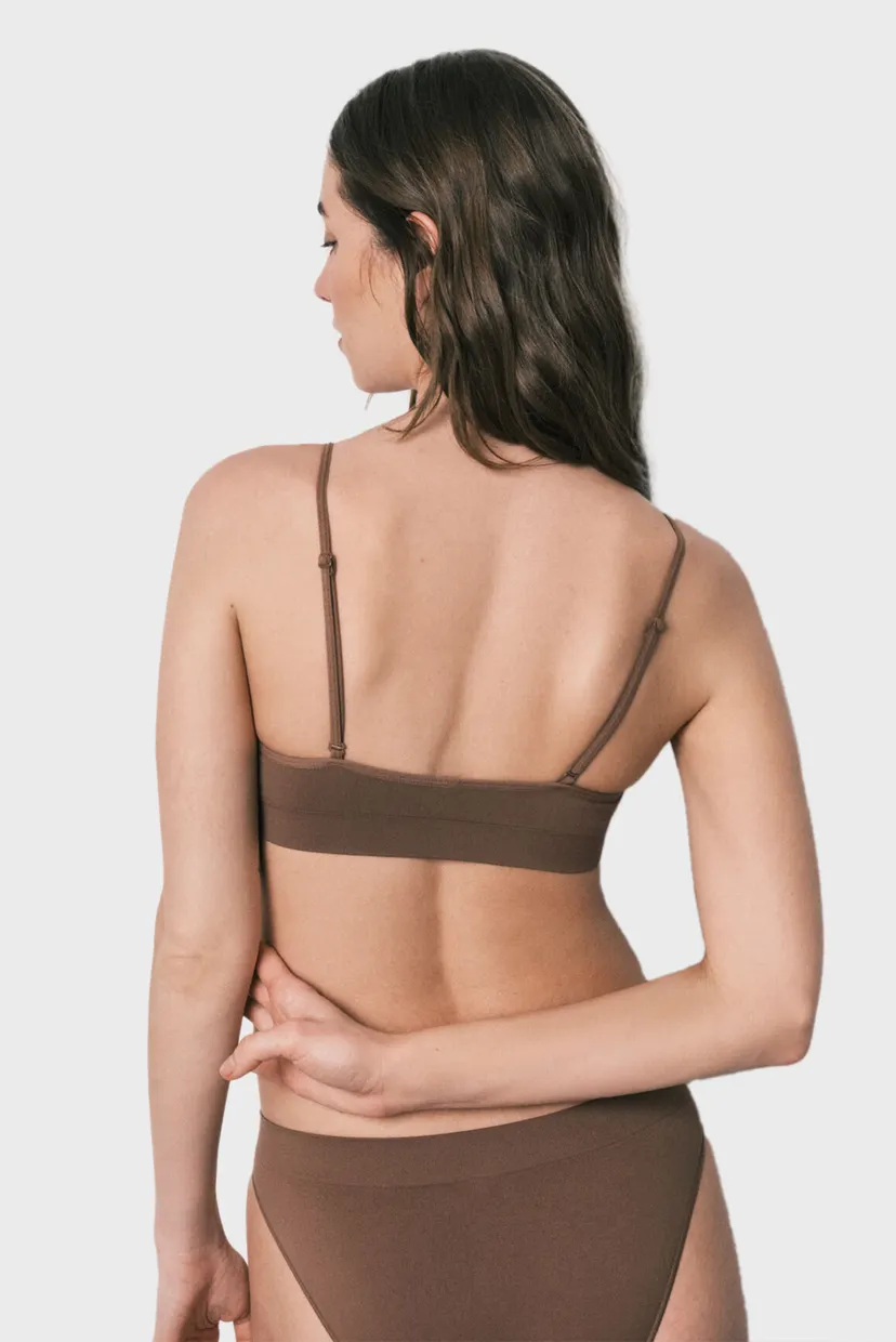 Жіночий коричневий топ Airy 3