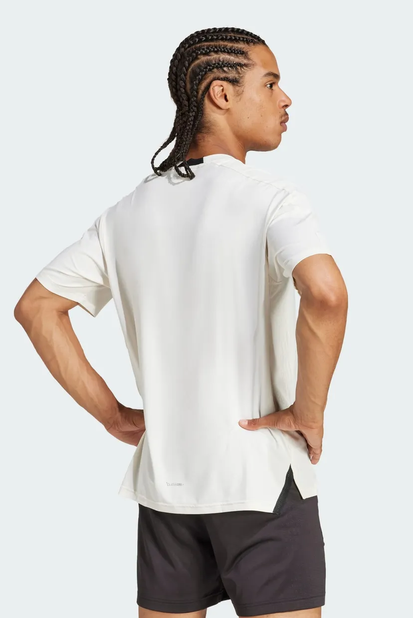 Мужская белая футболка Designed-for-Training Intensity 3