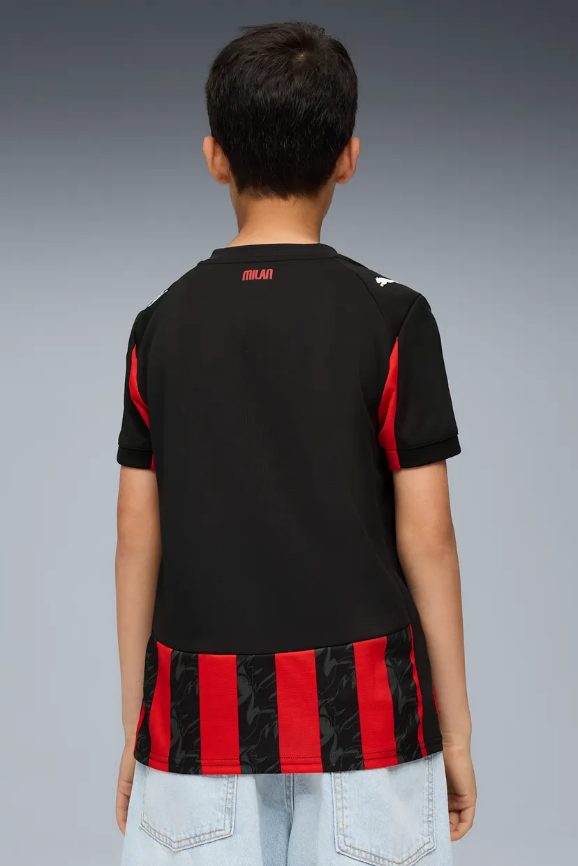 Дитяча чорна футболка у смужку AC Milan 25/26 Home Jersey Youth 3