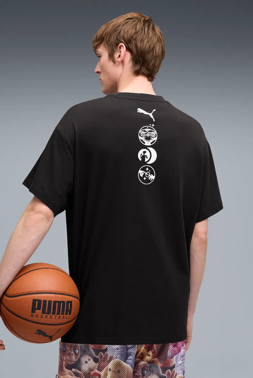 Мужская черная футболка Hoops x E.T. II Basketball Tee Men 3