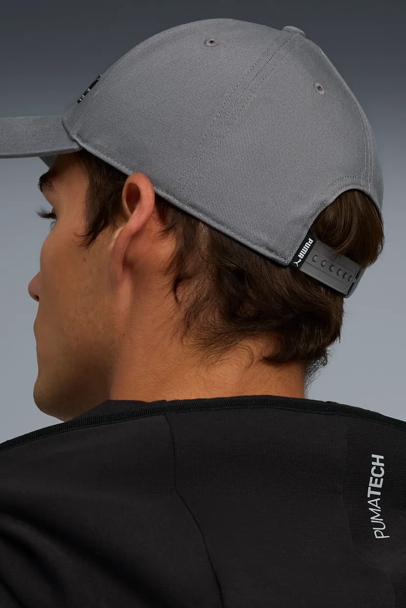 Серая кепка Essentials Elevated Metal PUMA Cat Baseball Cap 4