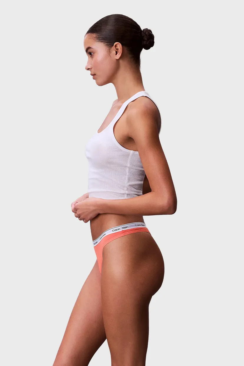 Женские коралловые трусики THONG 6