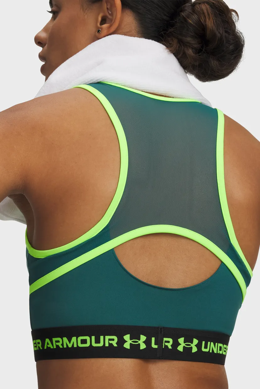 Жіночий зелений топ HeatGear Mesh Tank-GRN 3