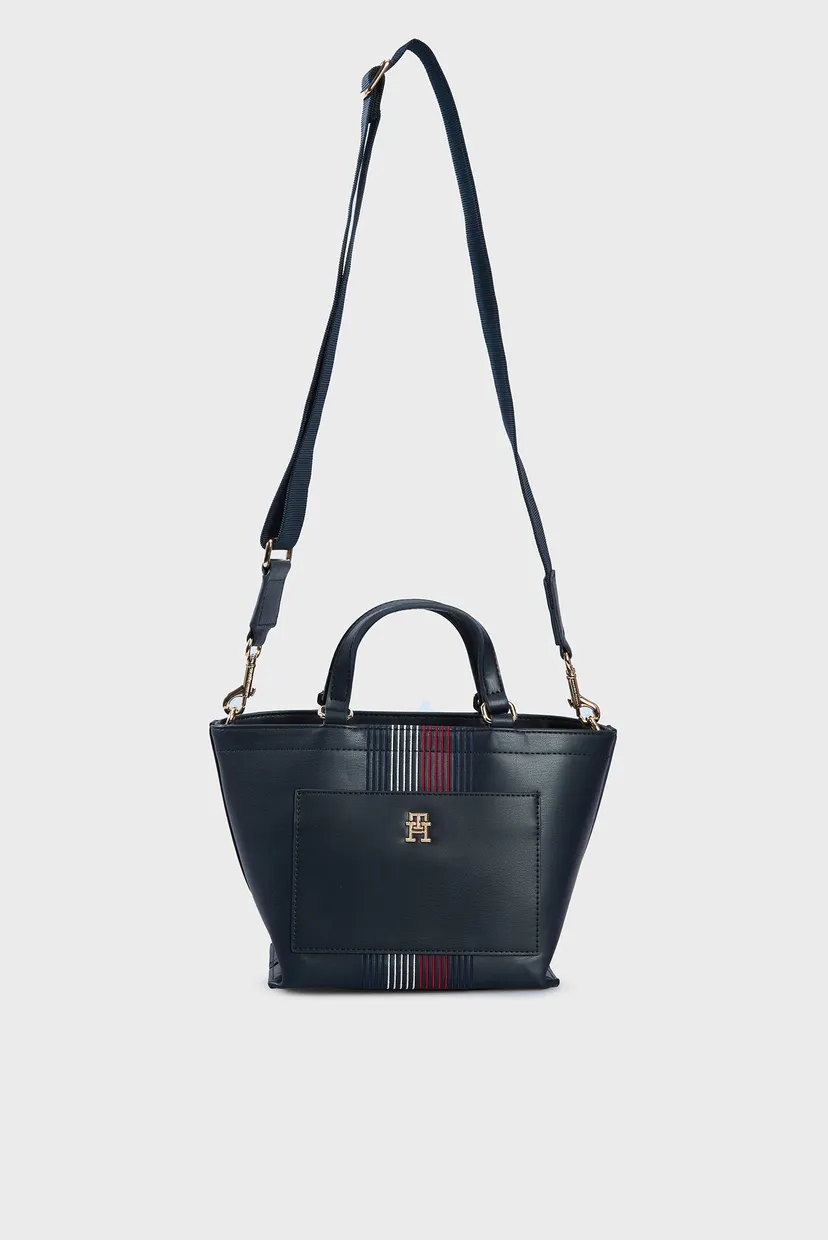 Жіноча темно-синя сумка TH DISTINCT MINI TOTE CORP 5
