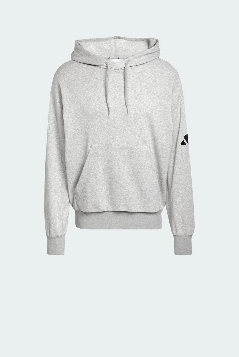 Мужское светло-серое худи Essentials Loose-Fit 3 Bar Logo French Terry 6