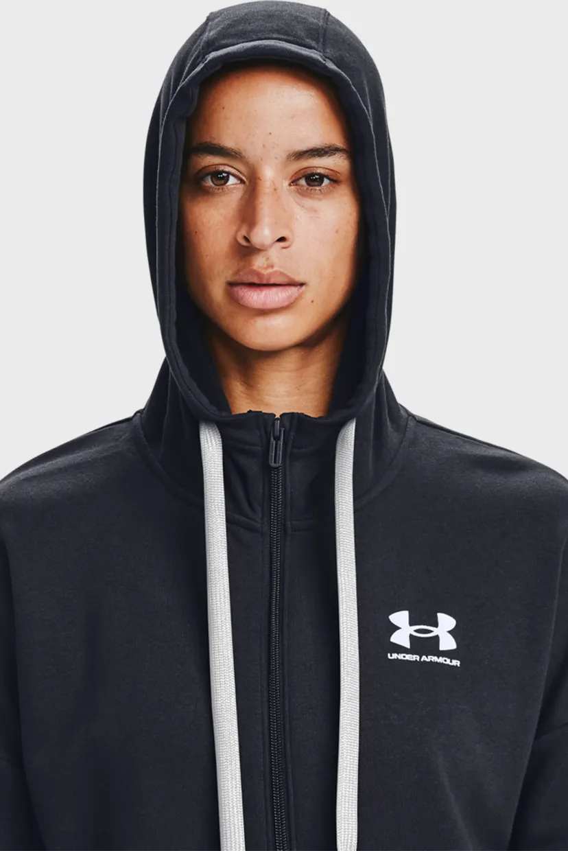 Жіноче чорне худі Rival Fleece FZ 4