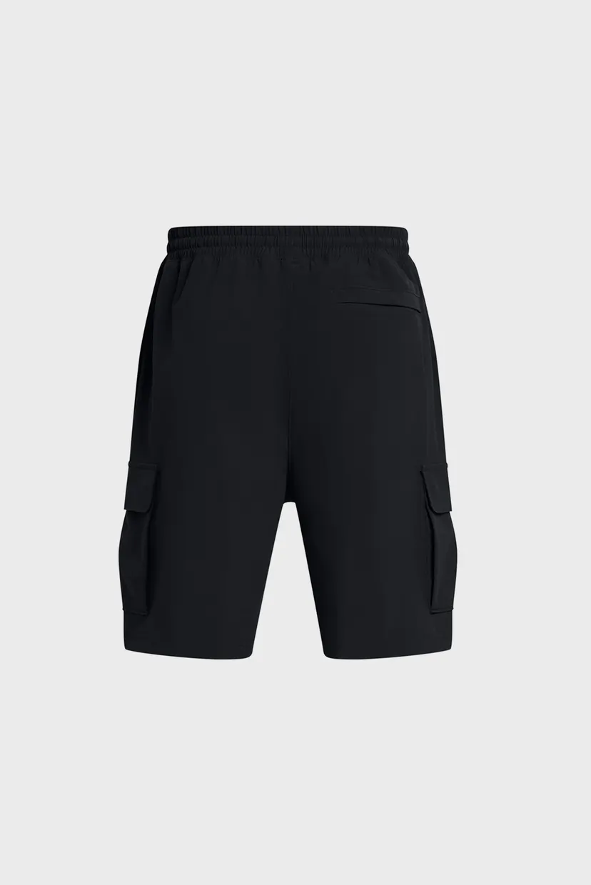 Мужские черные шорты UA Vibe Woven Cargo Short 6