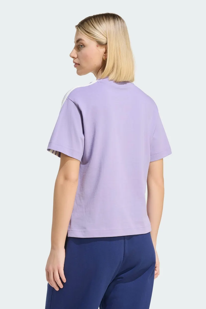Жіноча бузкова футболка ADIDAS KIT 3-STRIPES 3