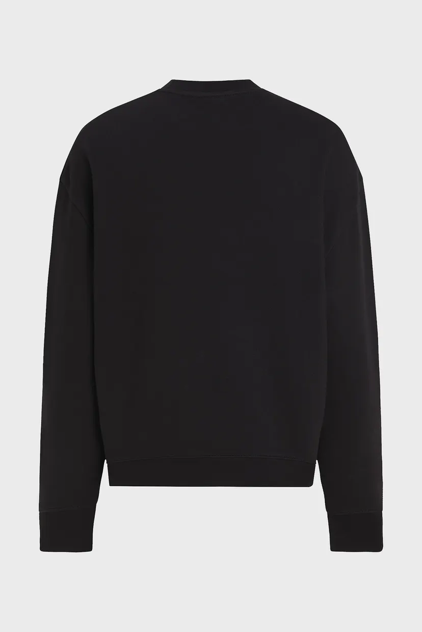 Жіночий чорний світшот CK EMB REGULAR TERRY SWEATSHIRT 7