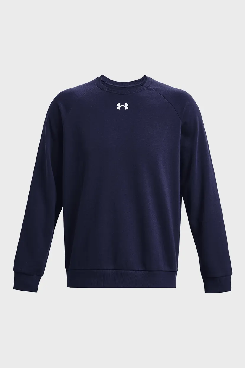 Чоловічий темно-синій світшот UA Rival Fleece Crew 5