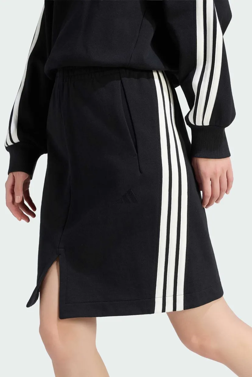Жіноча чорна спідниця adidas Kit 3-Stripes 5