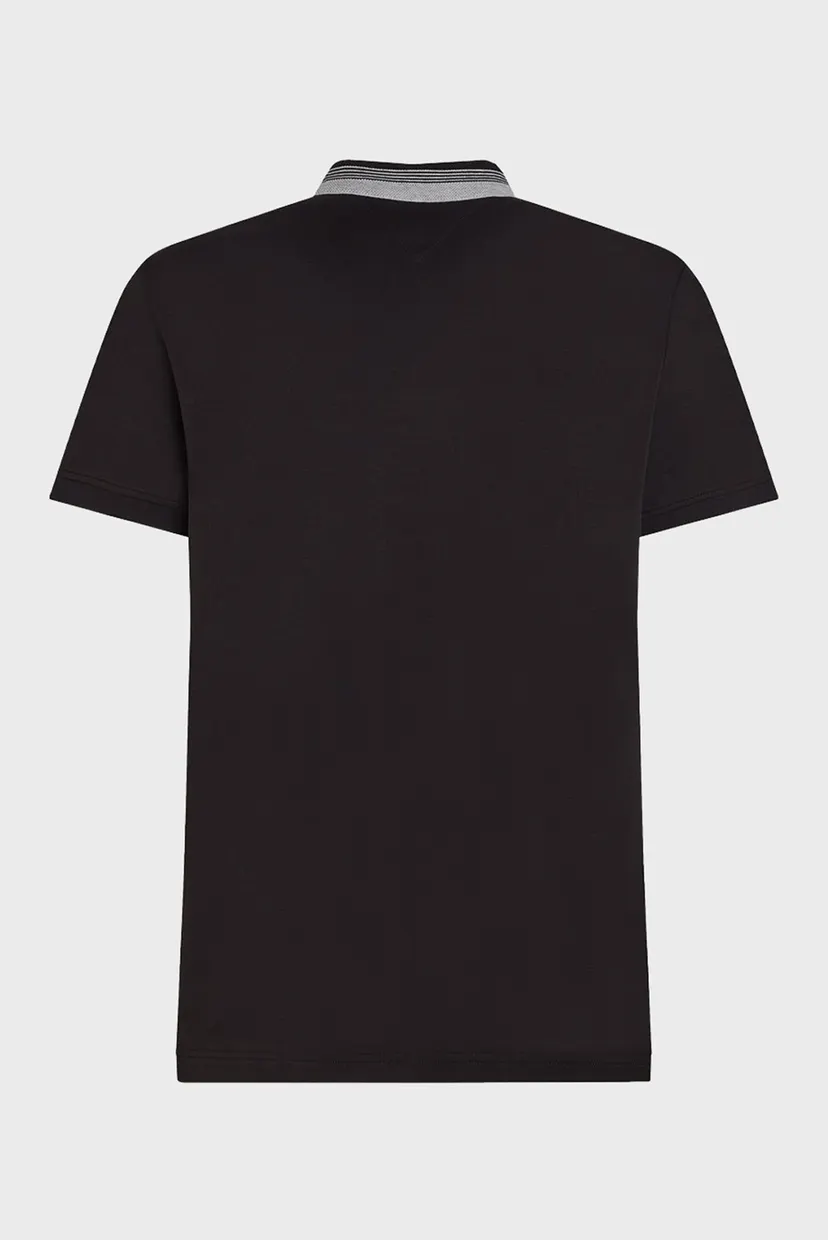 Чоловіче чорне поло INTERLOCK COLLAR 6