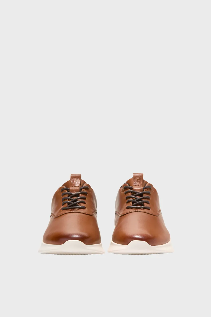 Мужские рыжие кожаные кроссовки Grand Crosscourt Runox Sneaker