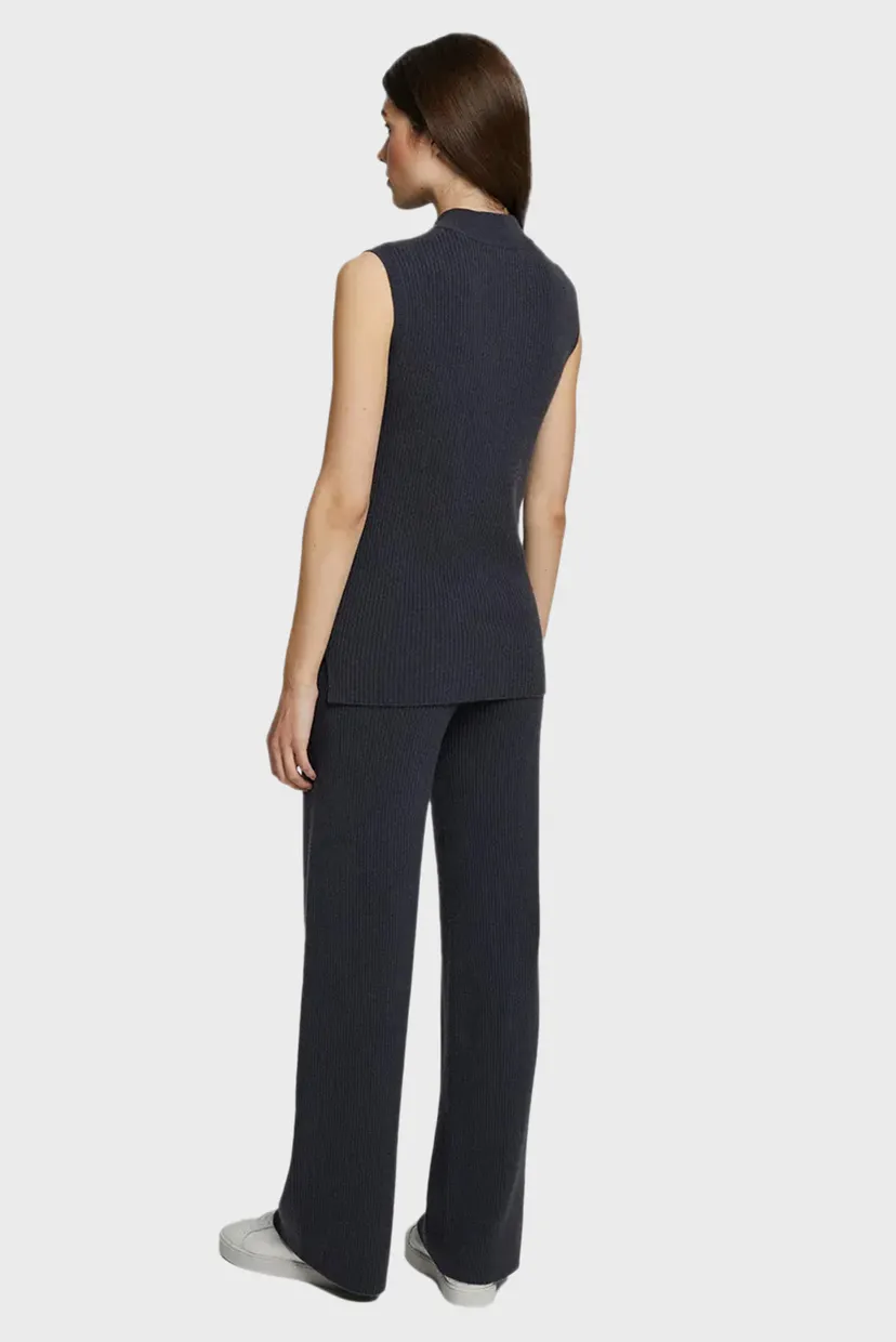Женские темно-серые кашемировые брюки 3