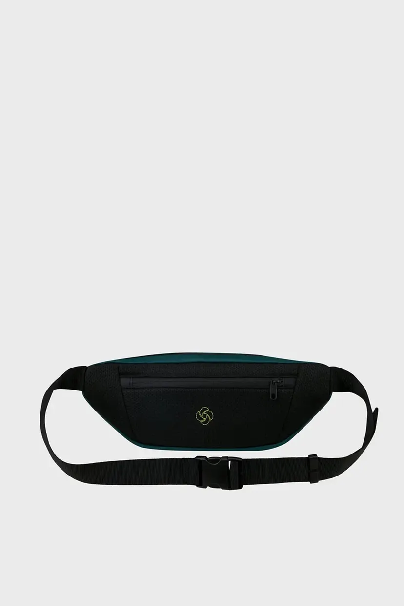 Темно-зелена поясна сумка ECODIVER DARK TEAL/LIME 3