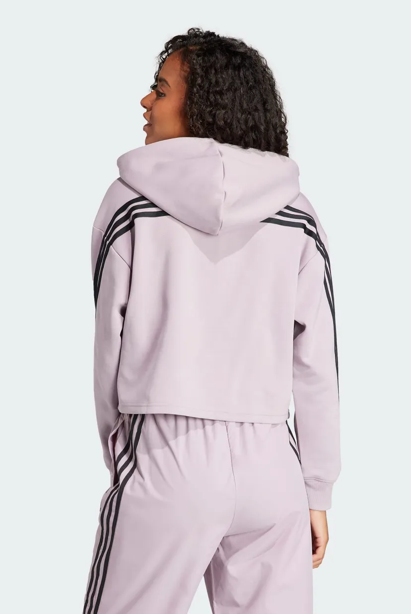 Женское розовое худи Future Icons 3-Stripes Full Zip adidas IS3886