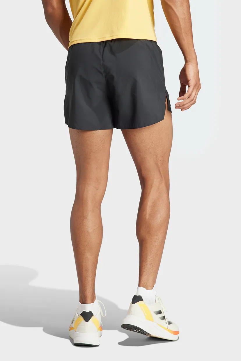 Мужские черные шорты Adizero Essentials Running 3