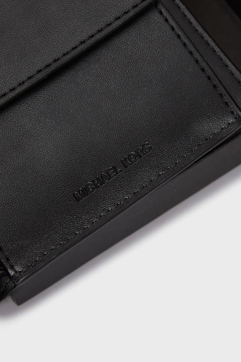 Чоловічий чорний шкіряний гаманець HUDSON BILLFOLD W COIN PKT 3
