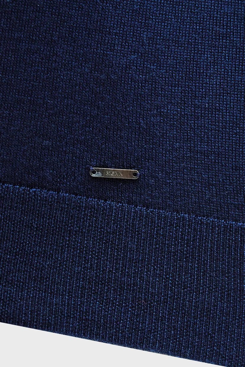 Мужской темно-синий шерстяной джемпер ARTHUR Basic merino wool sweat 3