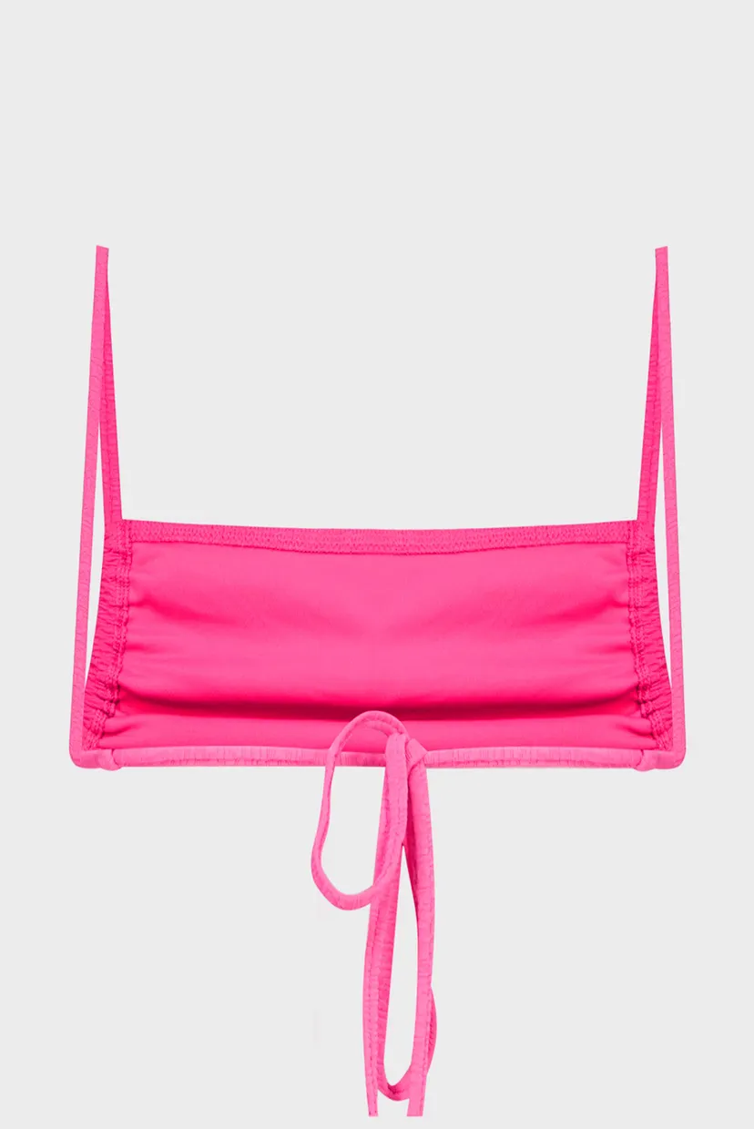 Женский розовый лиф от купальника SQUARE BRALETTE 6