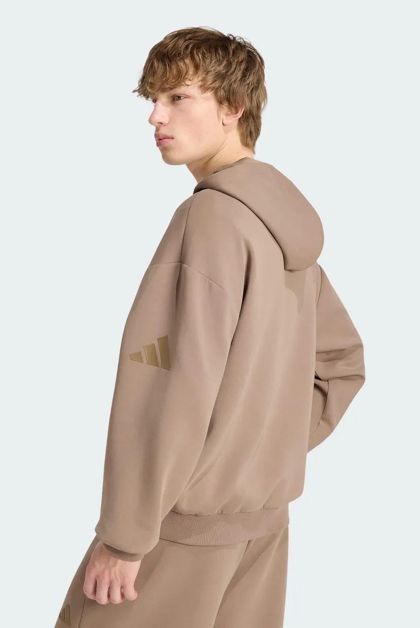 Мужское бежевое худи SOFT LUX FULL-ZIP 3