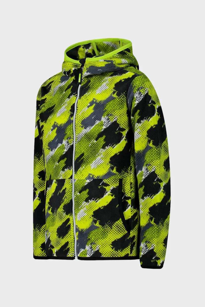 Дитяче салатове худі з візерунком FIX HOOD ARCTIC FLEECE 3