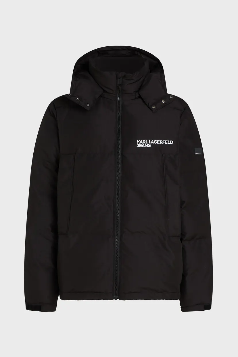 Мужская черная куртка puffer 7