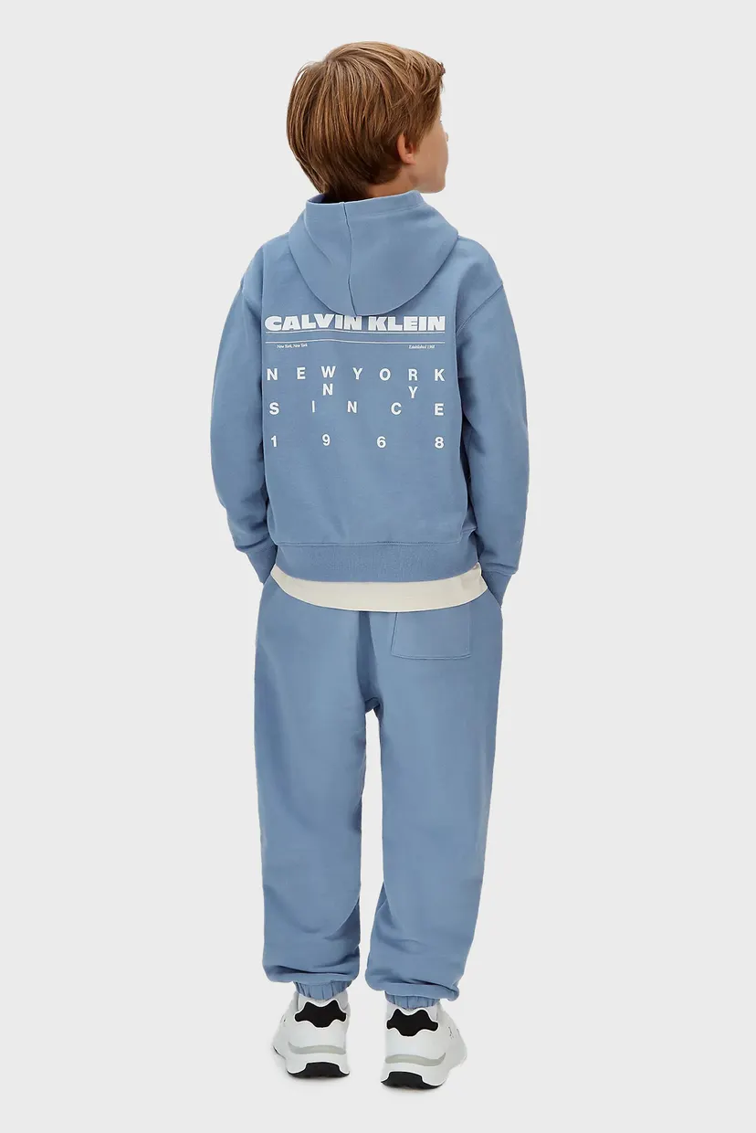 Детские голубые спортивные брюки RELAXED PINTUCK 4