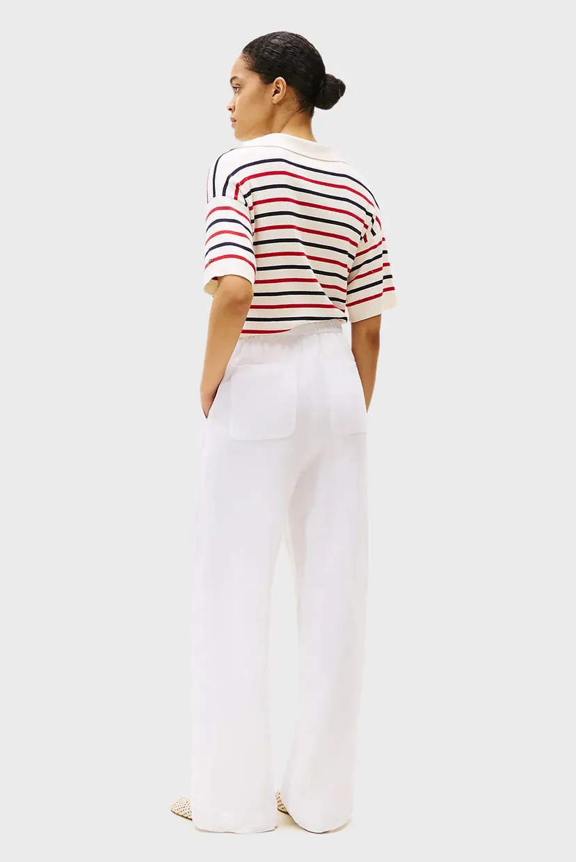 Жіночі білі лляні брюки TAILORED STRAIGHT 3