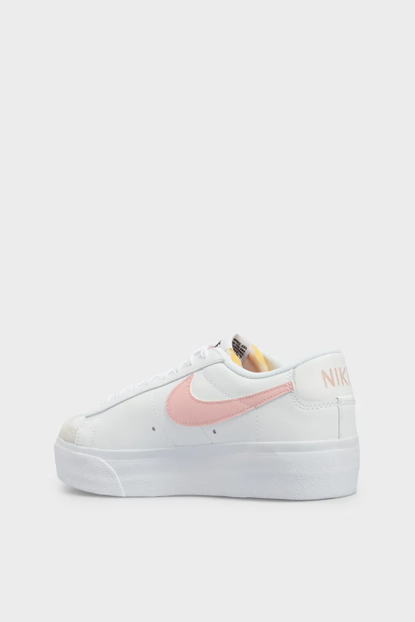 Жіночі білі шкіряні снікерси BLAZER LOW PLATFORM 3