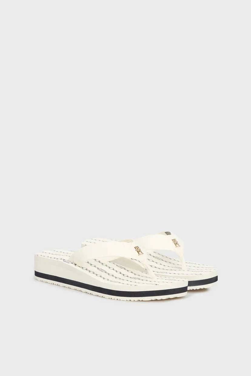 Женские белые вьетнамки IM TH CHAINPRINT MIDWEDGE SANDAL 3