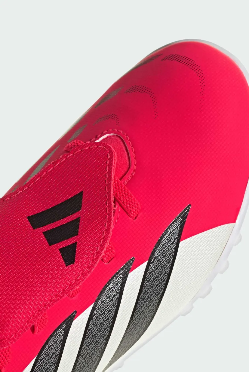 Детские красные сороконожки PREDATOR CLUB Fold-Over Tongue Elastic Laces Turf Kids 8