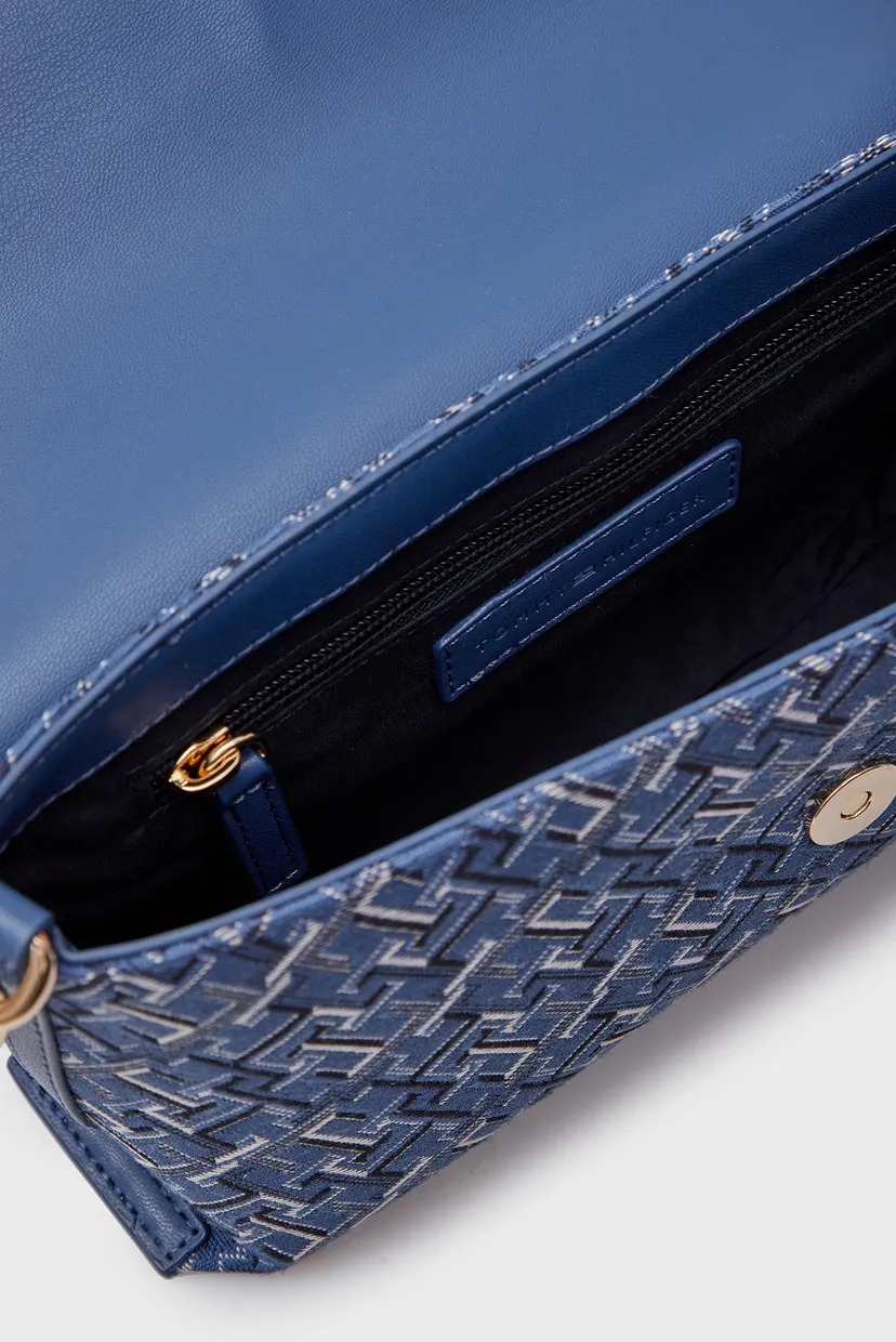 Жіноча синя сумка з візерунком TH DISTINCT SHOULDER BAG MONO 6