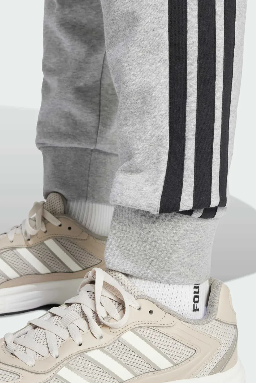 Мужские светло-серые спортивные брюки Essential 3-Stripes French Terry 5