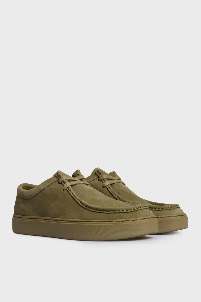 Чоловічі зелені замшеві дезерти APRON LACE UP NB 3