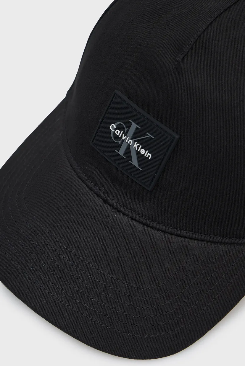 Мужская черная кепка MONOLOGO RUBBER PATCH BB CAP 3